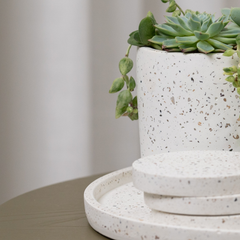 Terrazzo Tray, Coasters & Planter Pot Terrazzo Tray, Coasters & Planter Pot
