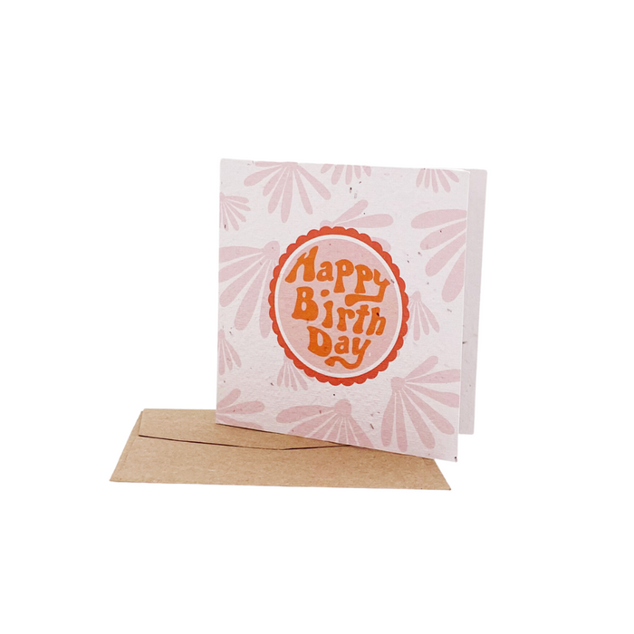 Groovy Birthday Plantable Greeting Card