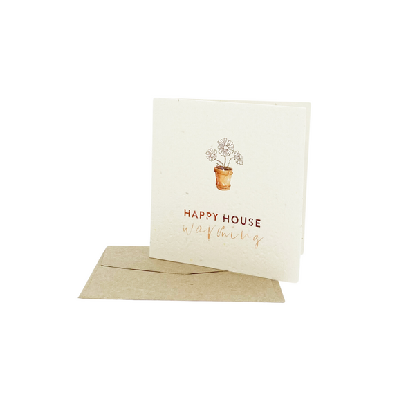 Happy House Warming Plantable Greeting Card