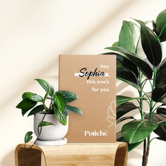 Potted Live Plant, Personalised Gift Box with Name(s) and Greeting Card
