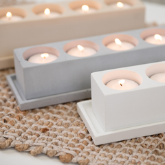Gift Boxed Quintet Tealight Candle Holder