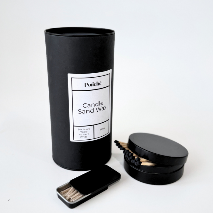 Palm Sand Wax, Wicks and Matches Refill