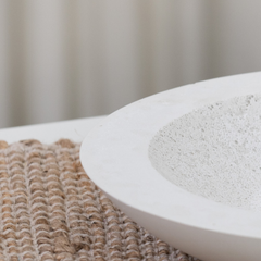 Industrial Shallow Concrete Bowl