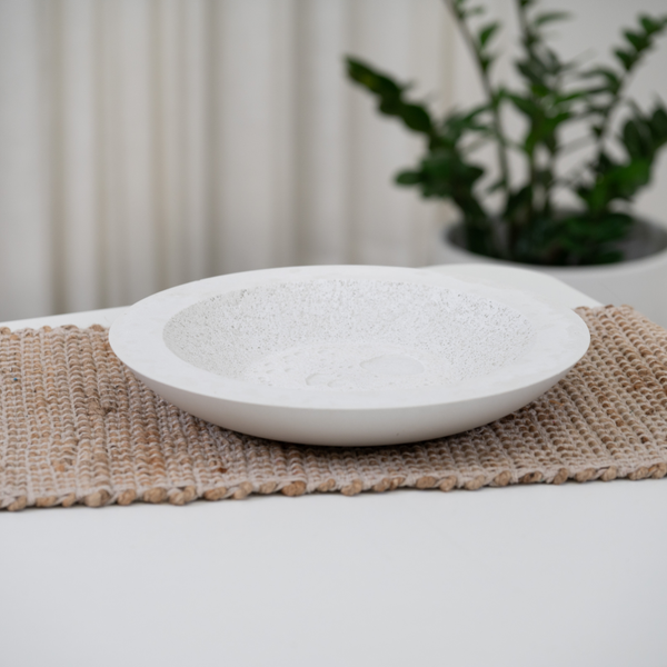 Industrial Shallow Concrete Bowl