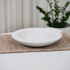 Industrial Shallow Concrete Bowl